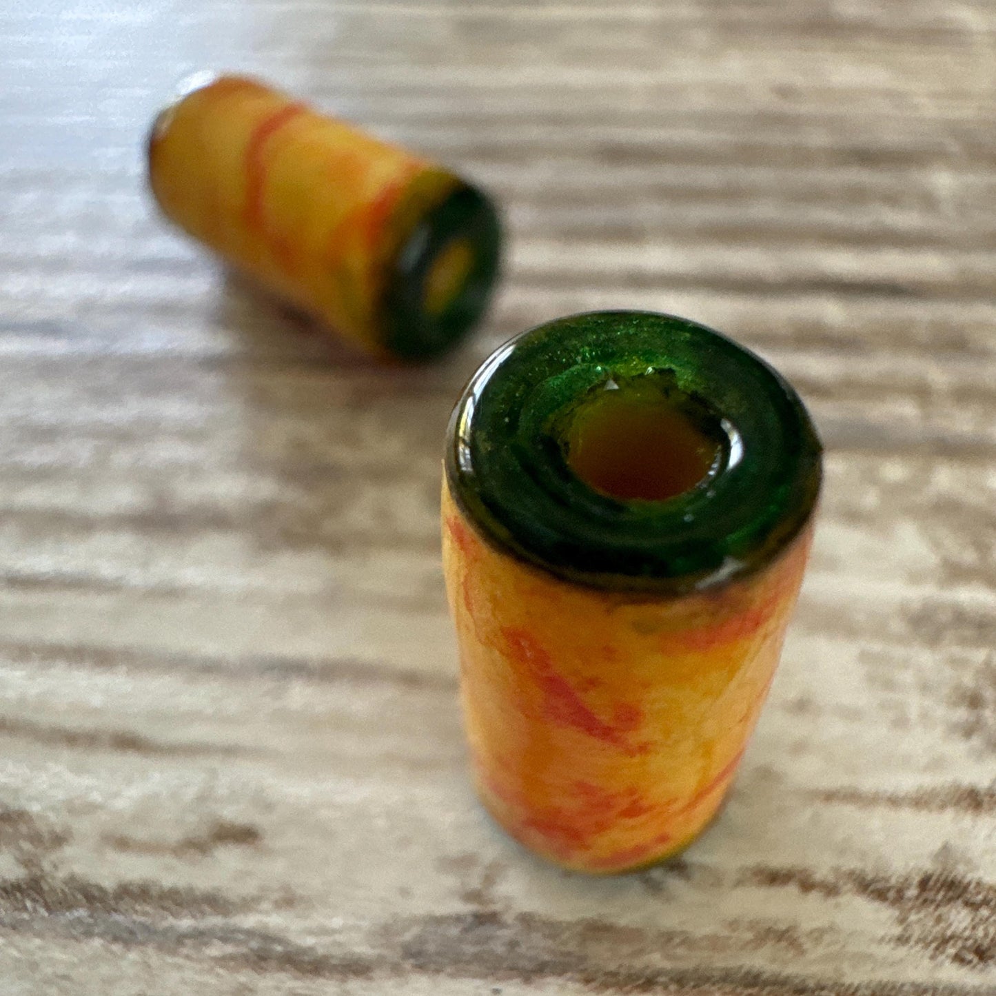 Unique Handmade Fall Beads Autumn Beads Yellow Orange Decorative Beads For Crafts Pillows Sewing Beads For Earrings Jewelry 13mm