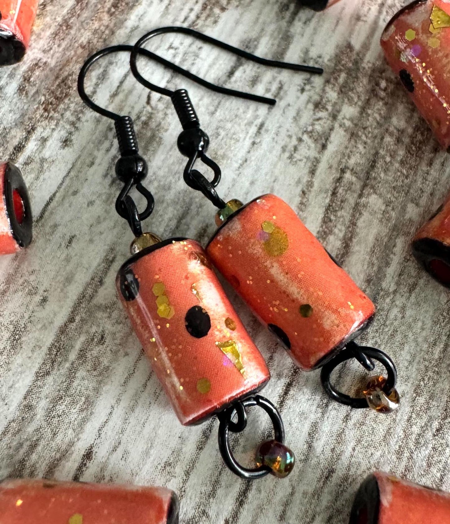 Halloween Earrings Black Earrings Whimsical Earrings