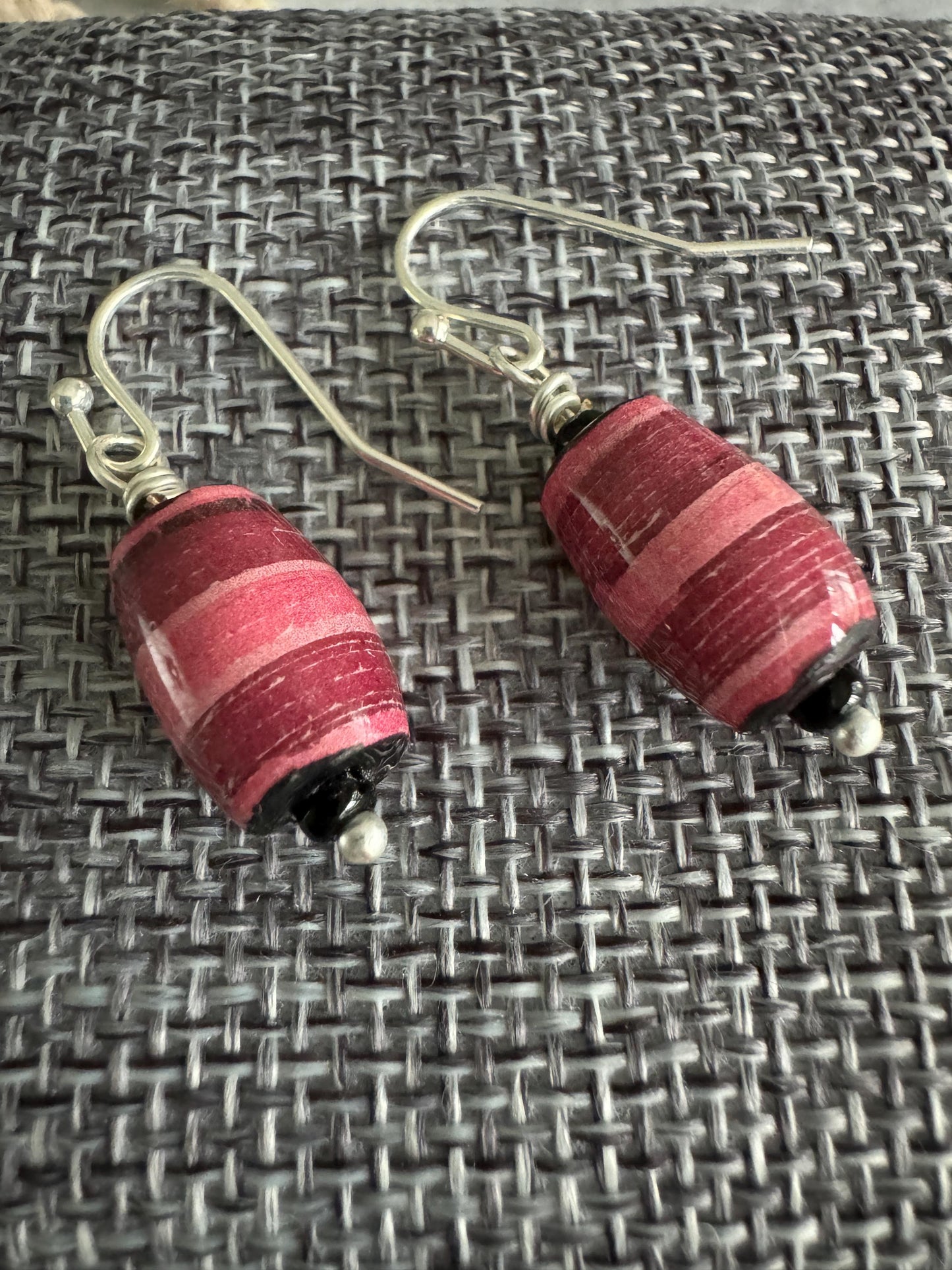 Boho Earrings Boho Accessories Pink Earrings Sterling Silver Earrings